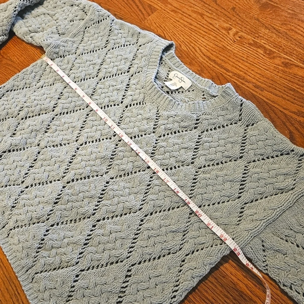 Jessica Simpson Cropped Open Knit Sweater - Size XL - Picture 11 of 12